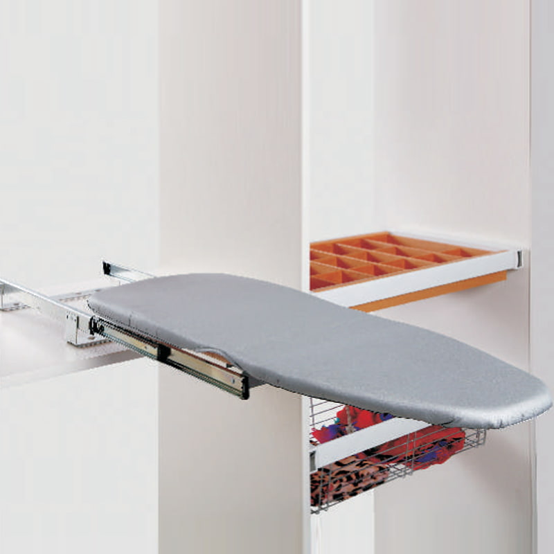 Wardrobe Folding Ironing Board with Channel - 90 Degree Rotation
