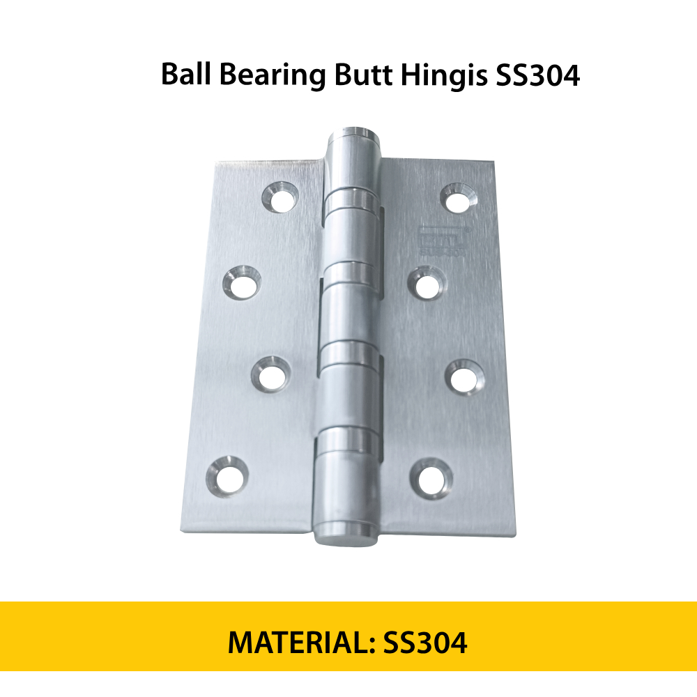 Butt Hinges - 4 Ball Bearing - SS304 - 4x3x3